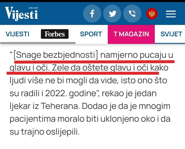 Dobro jutro ND(h) Vijesti: Policija u Iranu oštećuje glavu demonstrantim