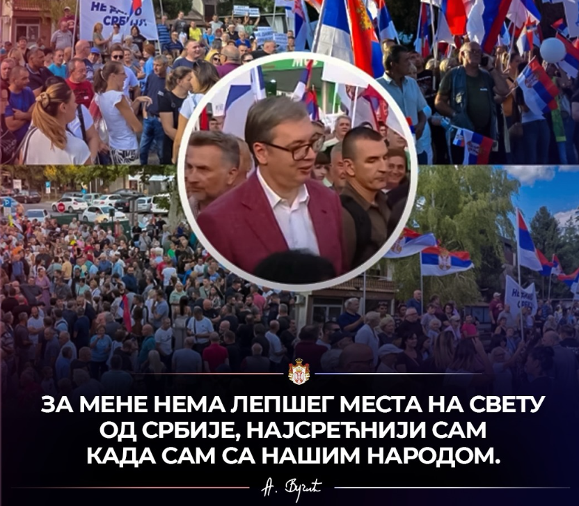„Nema ljepšeg mjesta na svijetu“: Vučić poslao snažnu poruku
