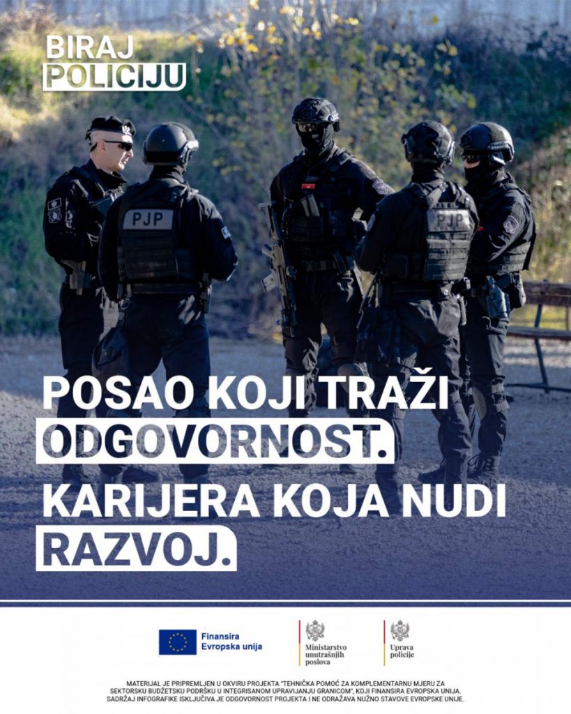 MUP raspisao javni poziv za zapošljavanje 514 novih policijskih službenika