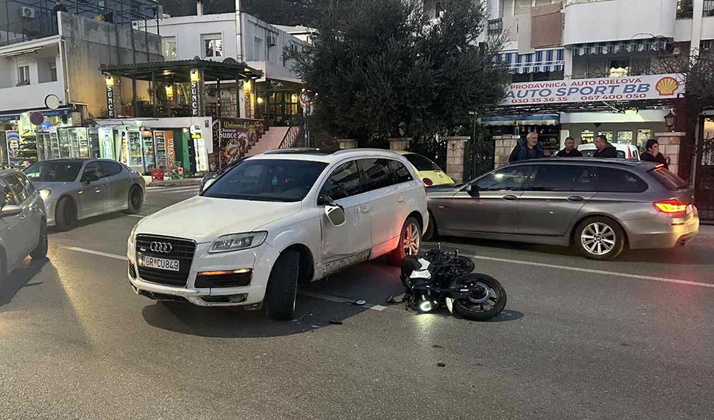 Maloljetni motociklista povrijeđen u Baru