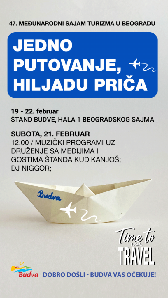 Budva – melodija tradicije i nasljeđa u subotu na Sajmu turizma u Beogradu