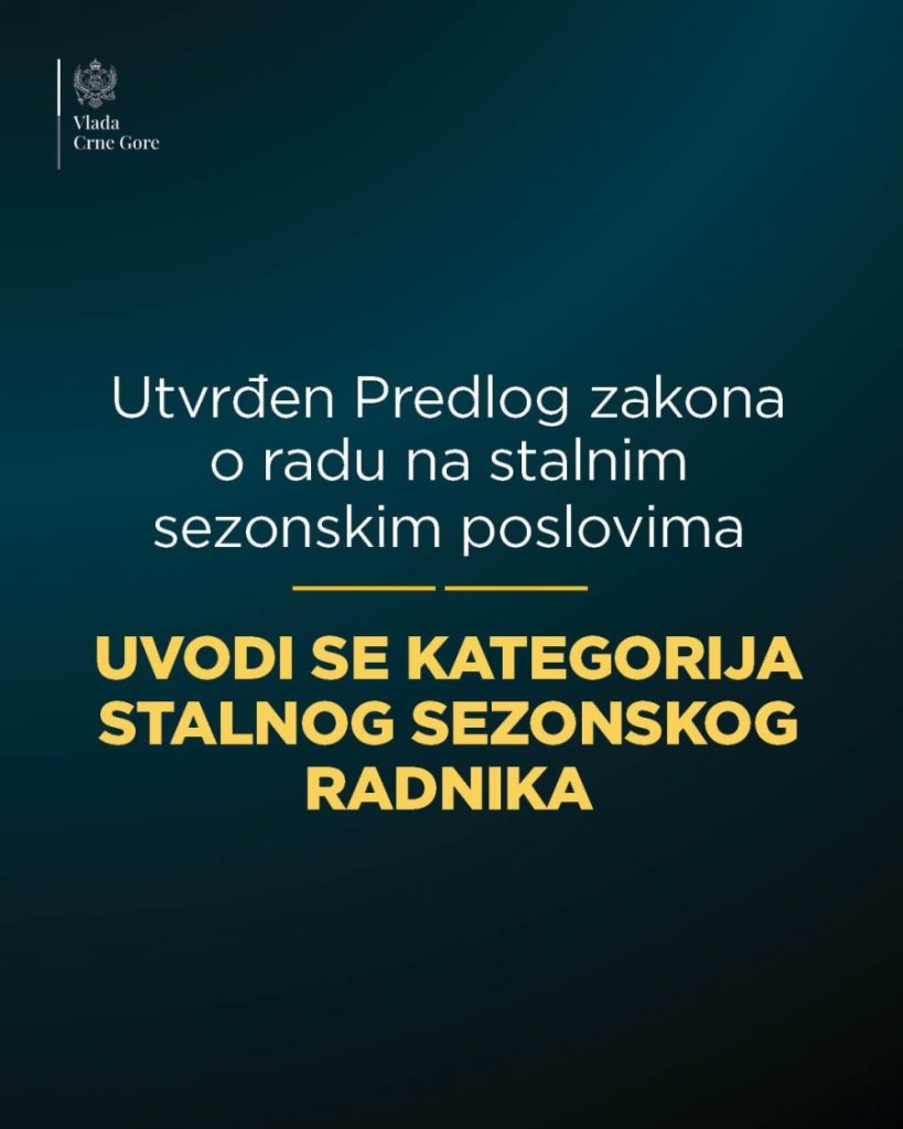 Vlada uvela kategoriju stalnog sezonskog radnika