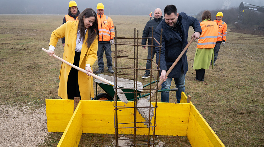 Postavljen kamen temeljac za izgradnju Sportsko-rekreativnog parka sa trim stazom u Nikšiću