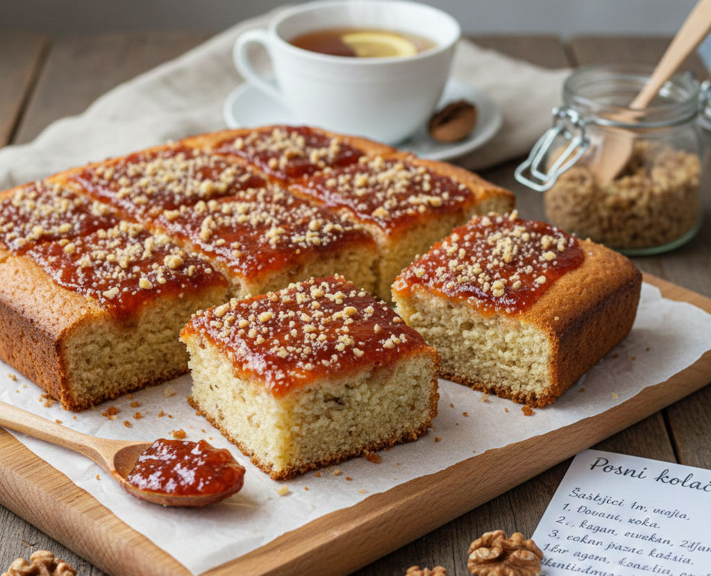 Bakin recept za kolač sa orasima i džemom: Idealan za post na vodi