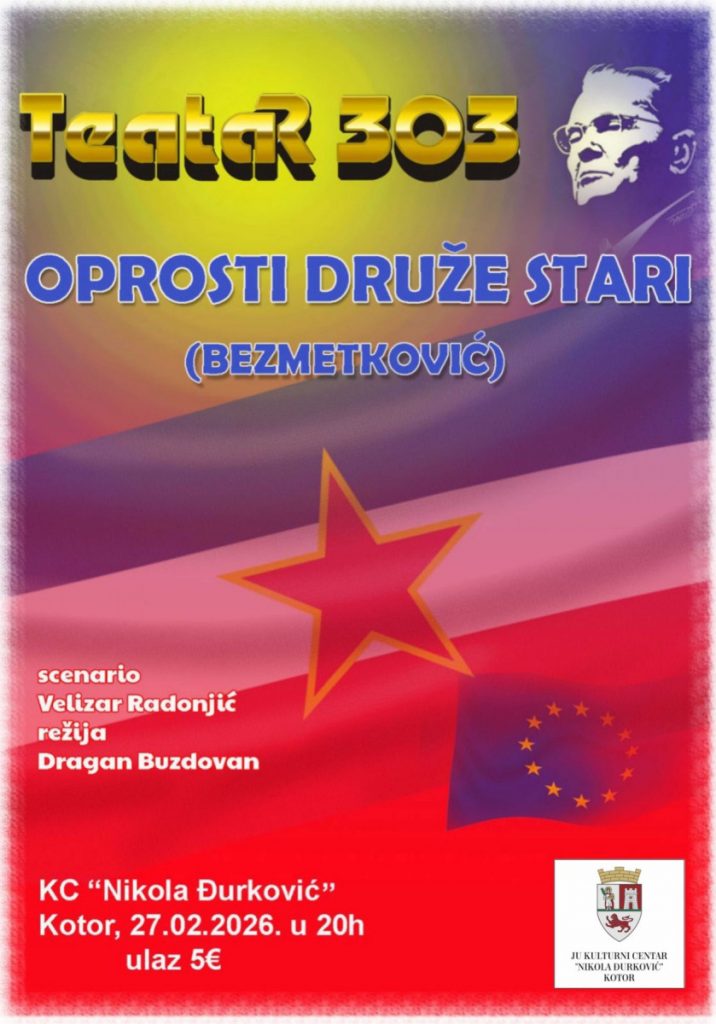 TEATAR 303 ponovo na sceni Kulturnog centra Kotor