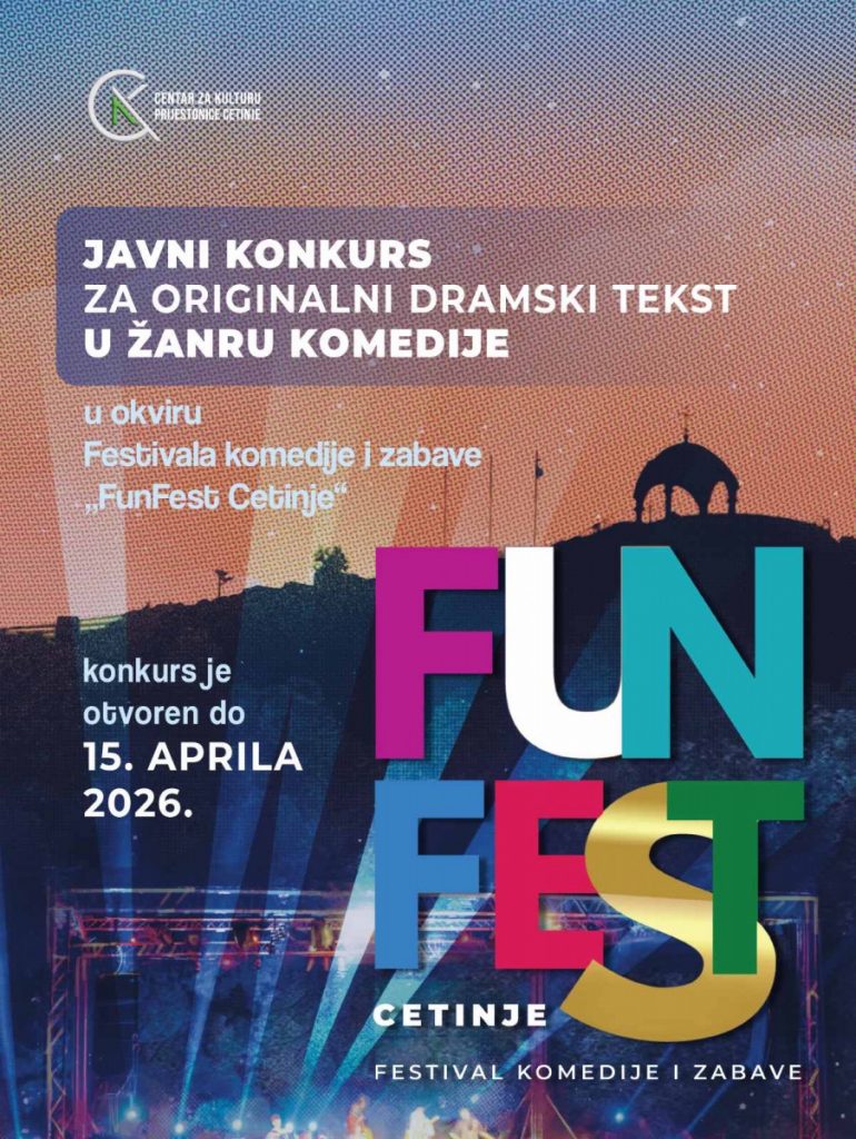Centar za kulturu Prestonice raspisao javni konkurs za originalni savremeni tekst u žanru komedije