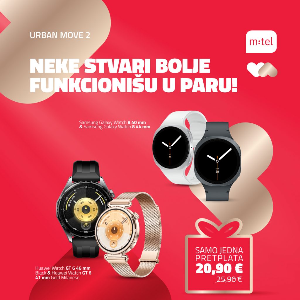 MTEL: Vrijeme je za poklone, uz promo cijene Huawei i Samsung pametni satova!
