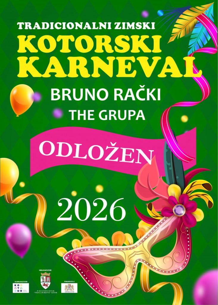 Odložen Kotorski karneval i tombola zbog najavljenog lošeg vremena