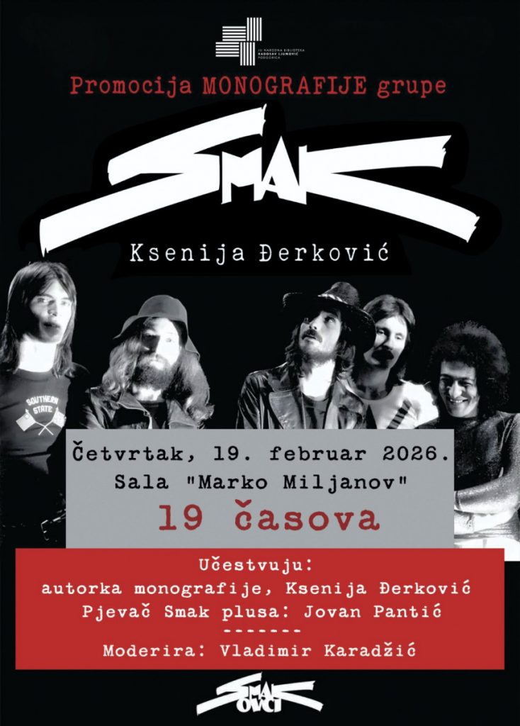 Promocija monografije grupe SMAK u Biblioteci „Radosav Ljumović“
