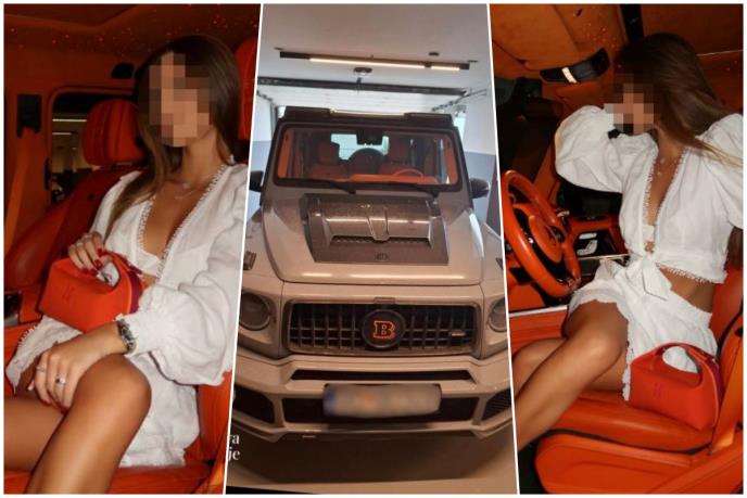 Ćerka Radoja Zvicera pozira u bijesnoj mašini! Vođi kavačkog klana zaplijenjen „brabus“ od pola miliona eura – evo kako se Iva baškarila u njemu
