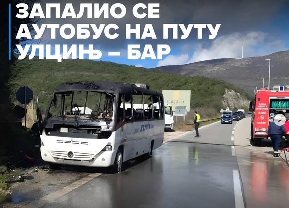 Zapaljeni autobus