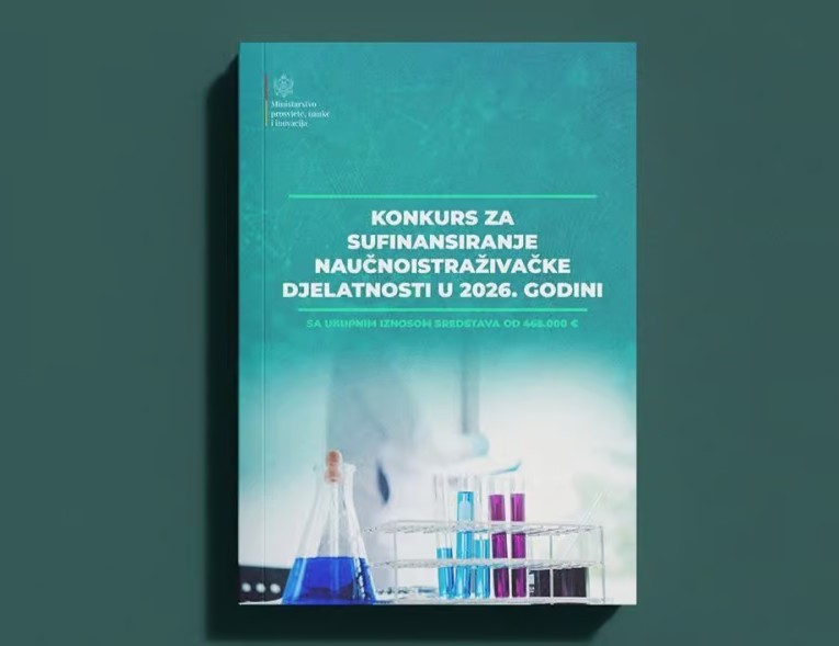 Ministarstvo prosvjete objavilo konkurs za sufinansiranje naučnoistraživačke djelatnosti za 2026. godinu