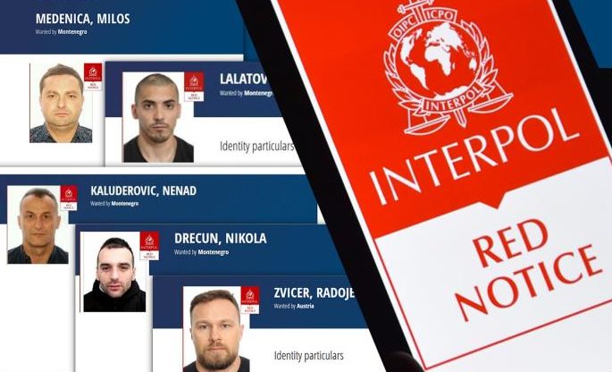 potjernica interpol kurir