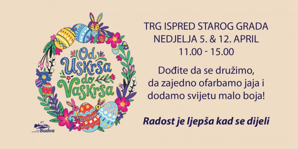 Budva slavi od Uskrsa do Vaskrsa – praznik dječje radosti uz podjelu slatkih i šarenih darova iznenađenja