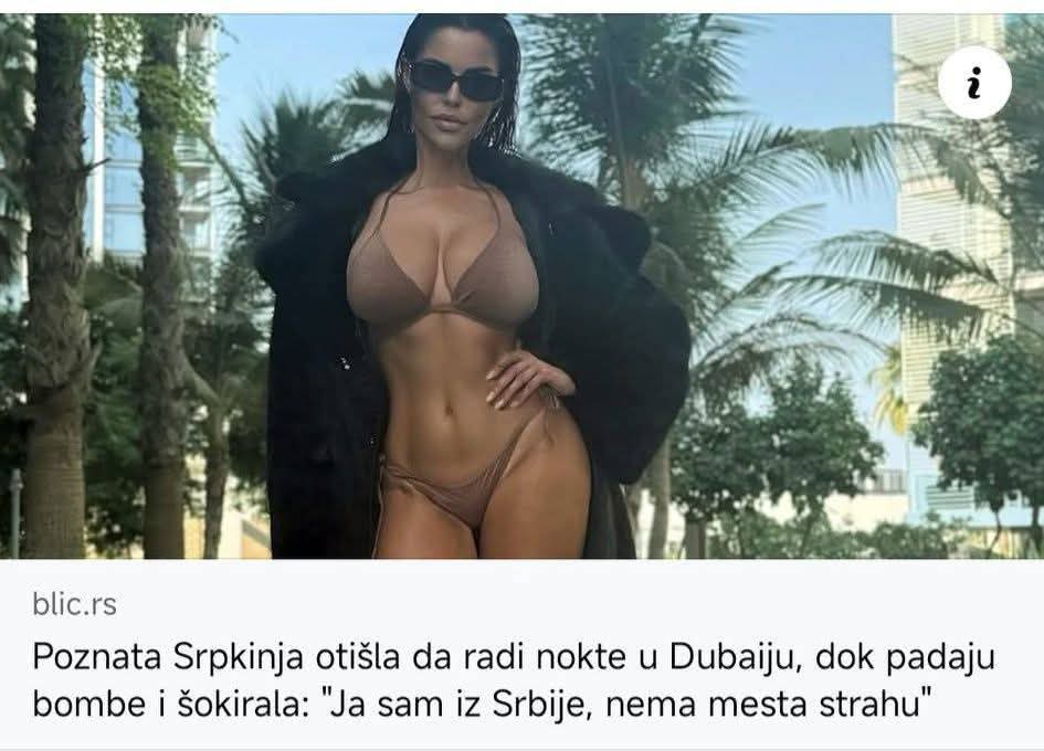 Instagram gori dok bombe padaju: Balkan zabrinut zbog naših starleta u Dubaiju