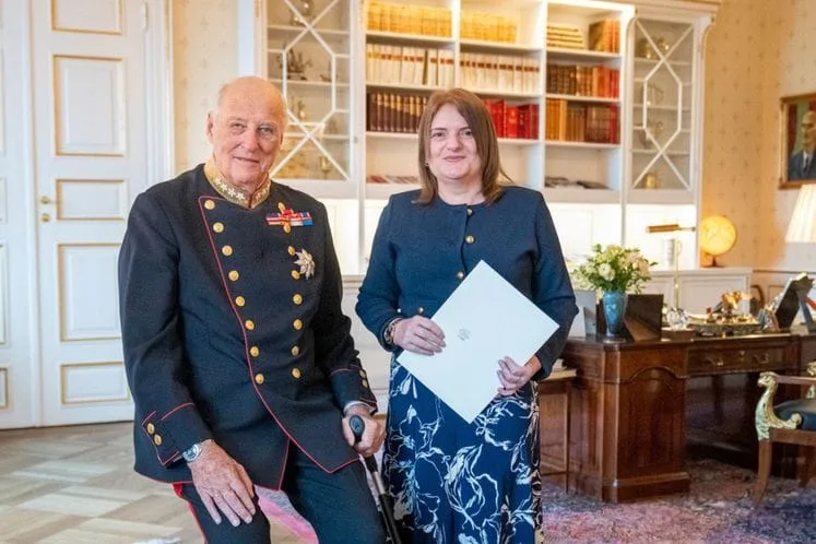 Ambasadorka Snežana Radović predala akreditivna pisma kralju Haraldu V