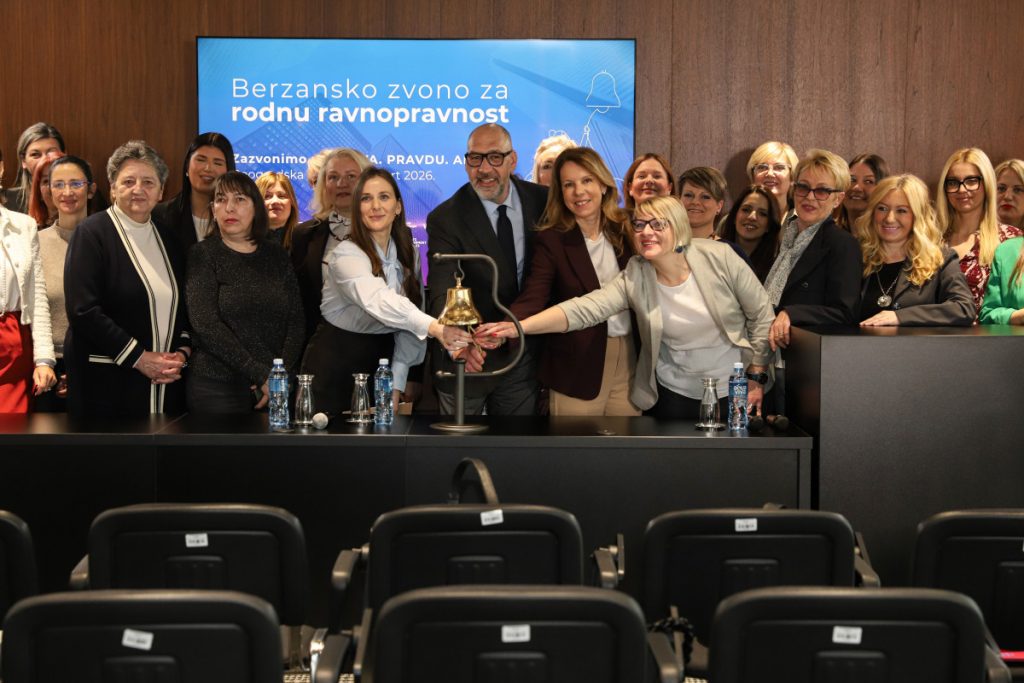 (FOTO) Beogradska berza osmi put zazvonila za rodnu ravnopravnost