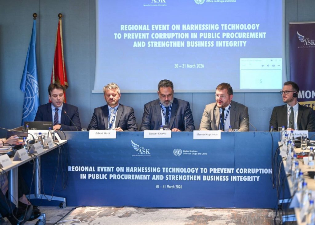 Koprivica učestvovao na regionalnom događaju posvećenom primjeni tehnologije u sprečavanju korupcije u javnim nabavkama i jačanju poslovnog integriteta