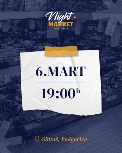 Prvi Podgorički Night Market u Gintašu: Spoj tradicije i urbanog ritma