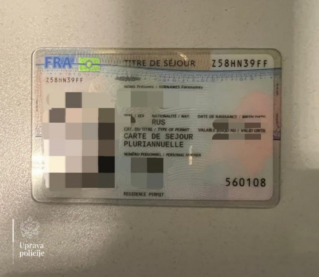 Uhapšena Ruskinja zbog falsifikovane dozvole za privremeni boravak i rad