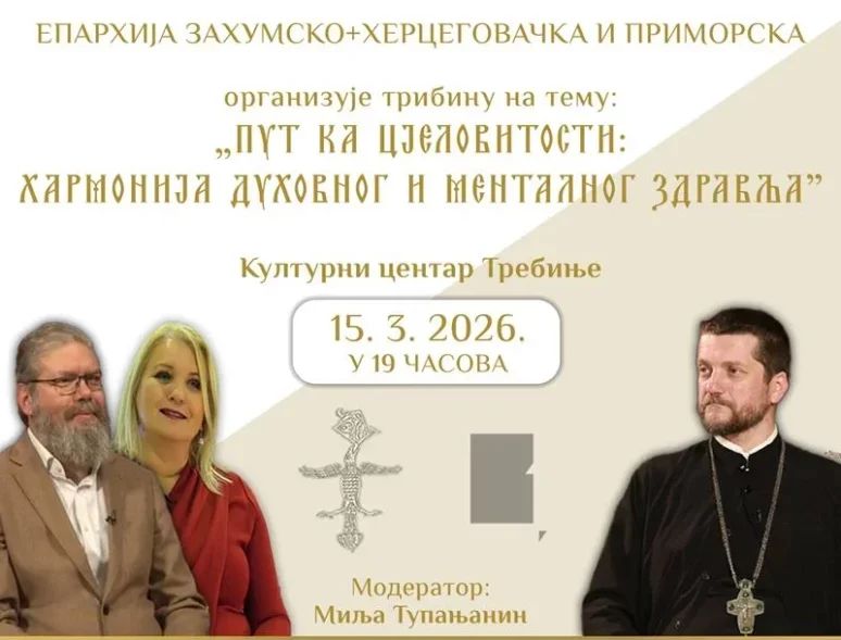 Tribina „Put cjelovitosti: Harmonija duhovnog i mentalnog zdravlja“ u Trebinju