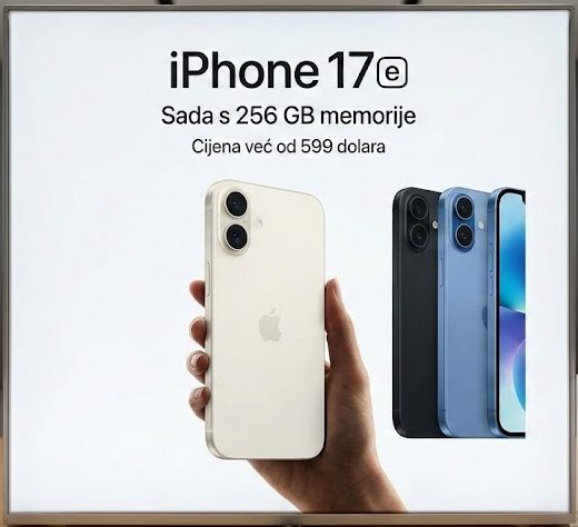 Apple predstavio iPhone 17e: 256 GB memorije po cijeni od 599 dolara