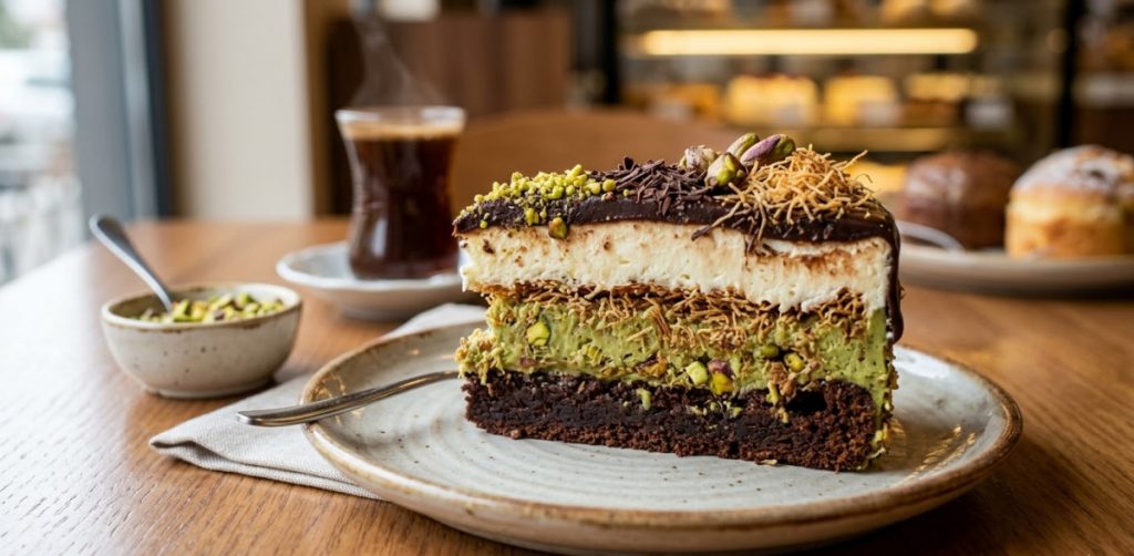 Dubai torta hit među ljubiteljima slatkiša: Spoj kadaifa, pistaća i čokolade osvaja region