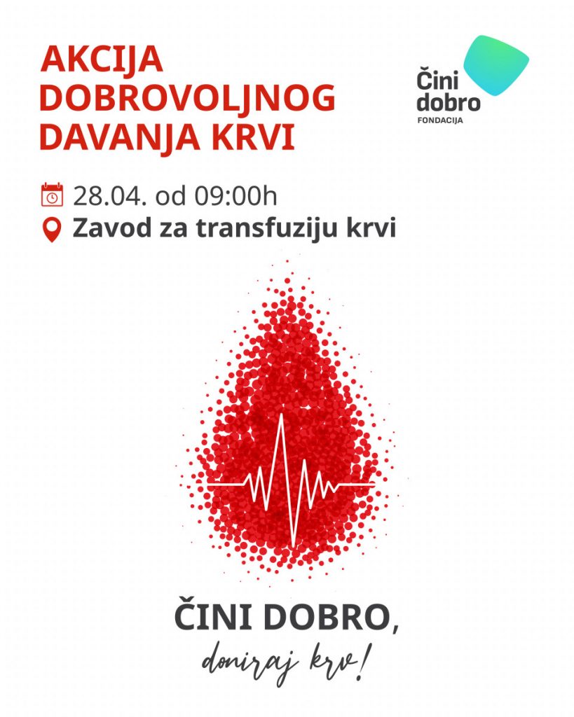 Učini nešto veliko, pridruži se i daruj krv