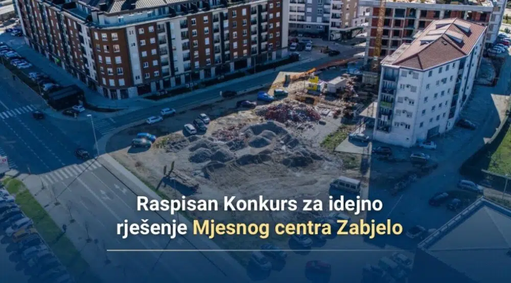 Raspisan Konkurs za idejno rješenje Mjesnog centra Zabjelo