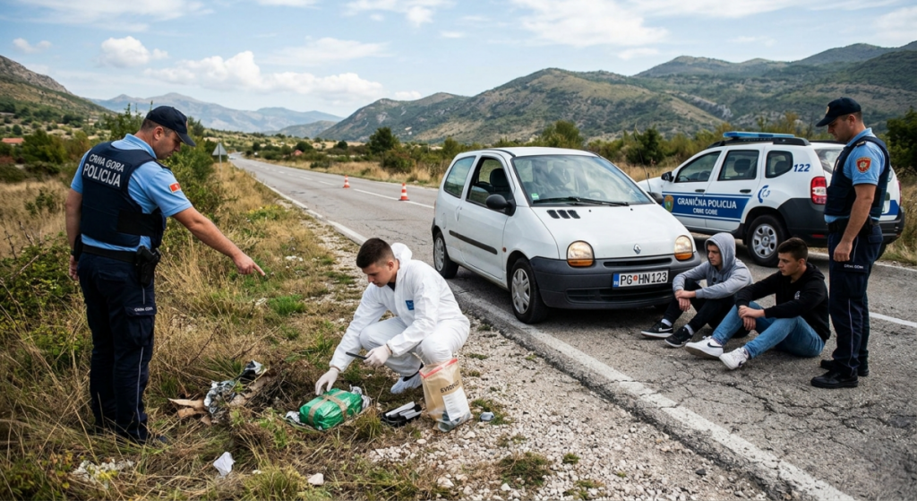 Tri maloljetnika iz Podgorice uhvaćena sa marihuanom kod Božaja