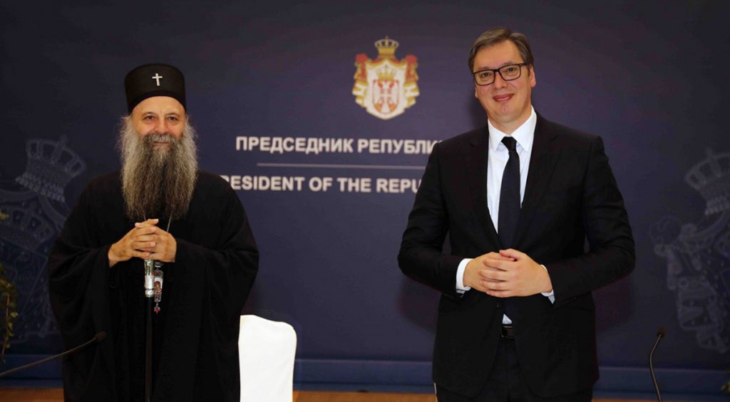 Vučić čestitao Vaskrs Patrijarhu srpskom Porfiriju: Naše misli i molitve su i danas posvećene srpskom narodu širom svijeta a posebno na Kosovu i Metohiji