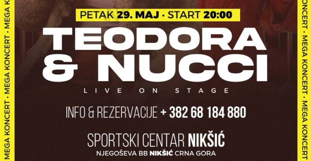 Muzički događaj godine u Nikšiću: Teodora Džehverović i Nući nastupaju u Sportskom centru
