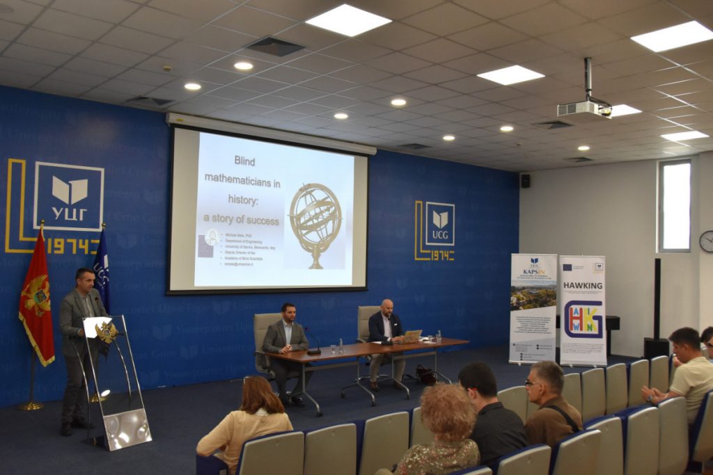 Dr Mikele Mele na Univerzitetu Crne Gore: Slijepi naučnici kroz istoriju pomjerali granice mogućeg