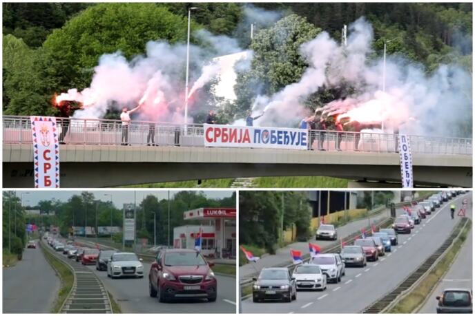 Narod širom Srbije šalju poruku podrške politici mira i stabilnosti: Trobojke i jedinstvo u gotovo svim gradovim