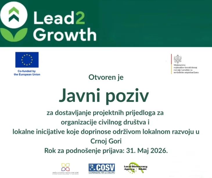 Otvoren poziv vrijedan 350.000 eura za razvoj ruralnih zajednica u Crnoj Gori