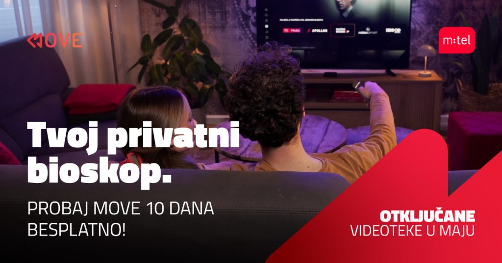 MTEL: Otključane videoteke do kraja mjeseca, besplatan pristup platformi 10 dana i nove prepaid licence za MOVE TV aplikaciju