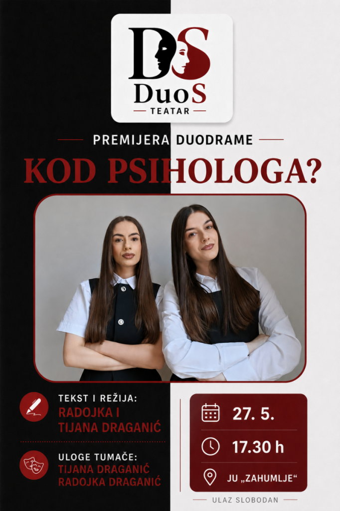 Premijera duodrame „Kod psihologa?“