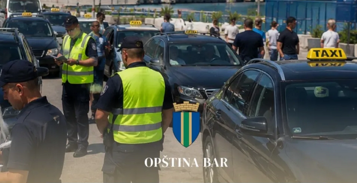 Intenzivne kontrole na početku kruzing sezone u Baru: Sankcionisano 16 nelegalnih taksista