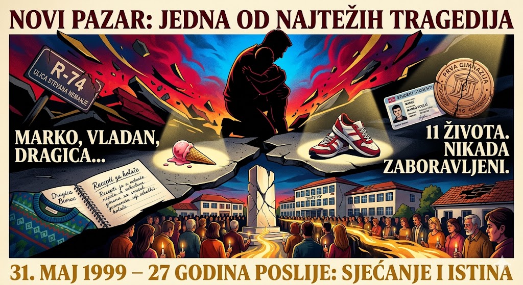 Dan kada su se NATO bombe sručile na Novi Pazar i odvele u smrt 11 civila – Otac i dvogodišnji sin u zagrljaju ubijeni