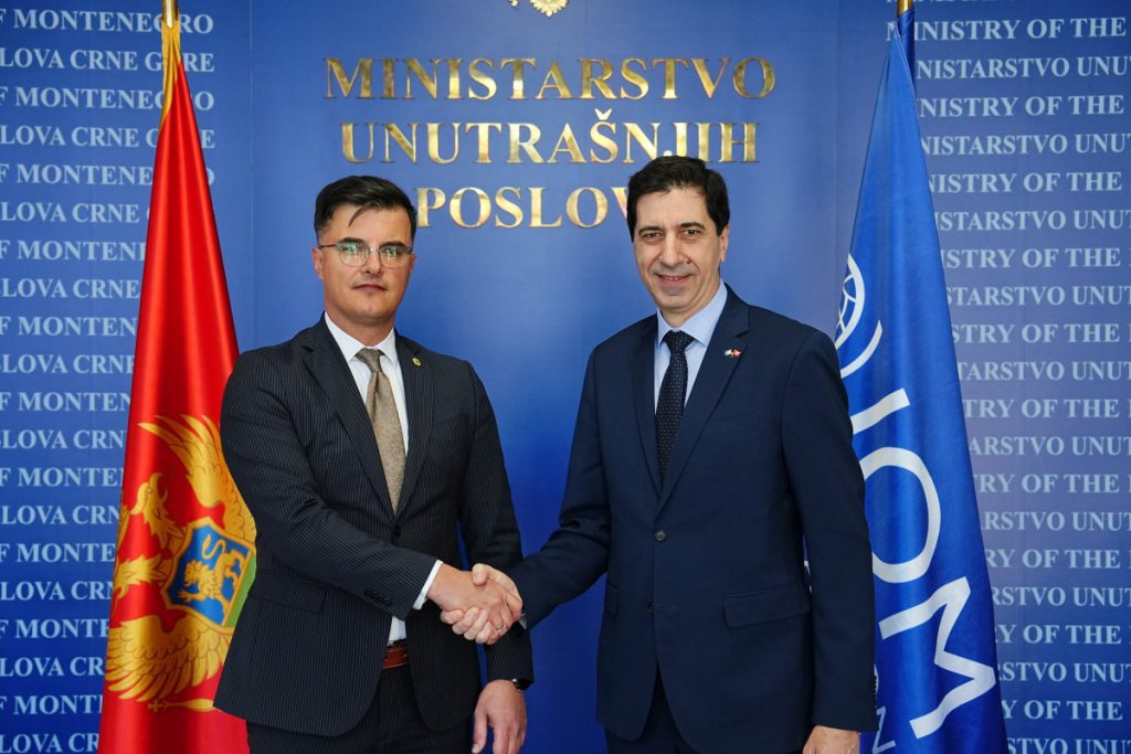 Šaranović i Gjorgjiev o saradnji i migracionim projektima: Crna Gora uz podršku IOM-a jača kapacitete granične bezbjednosti