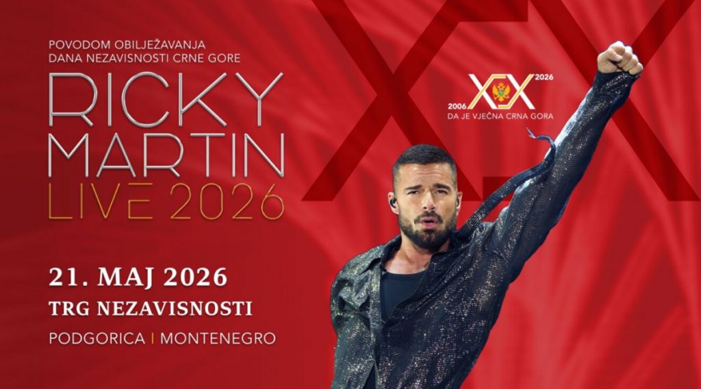 Riki Martin u Podgorici 21. maja