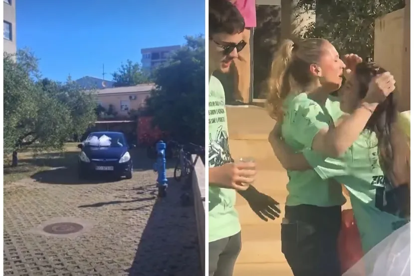 Maturantni iz Zadra razrednoj kupili auto, njena emotivna reakcija postala viralna