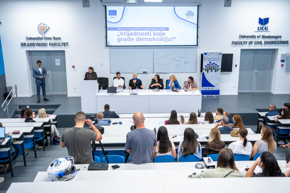 Održan Forum o studentskom građanskom učešću „Vrijednosti koje grade demokratiju“