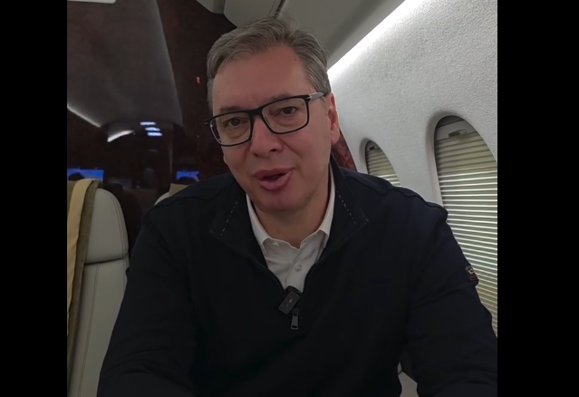 Vučić: Scene koje večeras gledamo, topovske udare, baklje, kamenice nisu dobre za Srbiju; Ovim neće ništa promijeniti a država će nastaviti da radi svoj posao