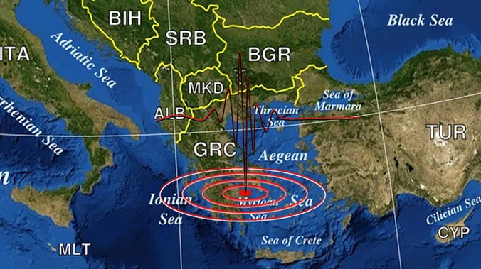 Četiri snažna zemljotresa u 4 minuta potresla Grčku: Građani u panici