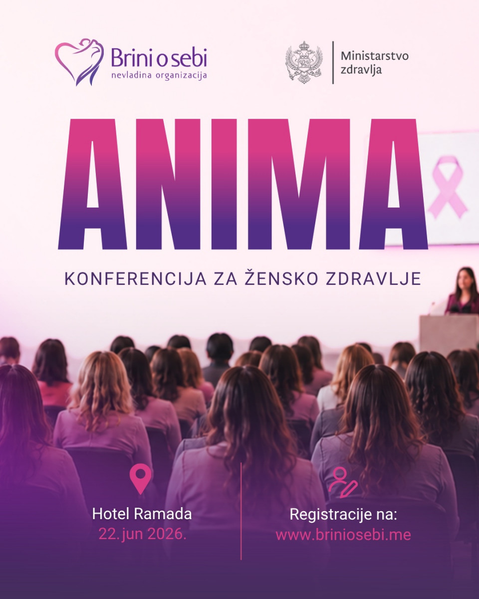 U ponedjeljak u Podgorici – Druga konferencija za zdravlje žena ANIMA