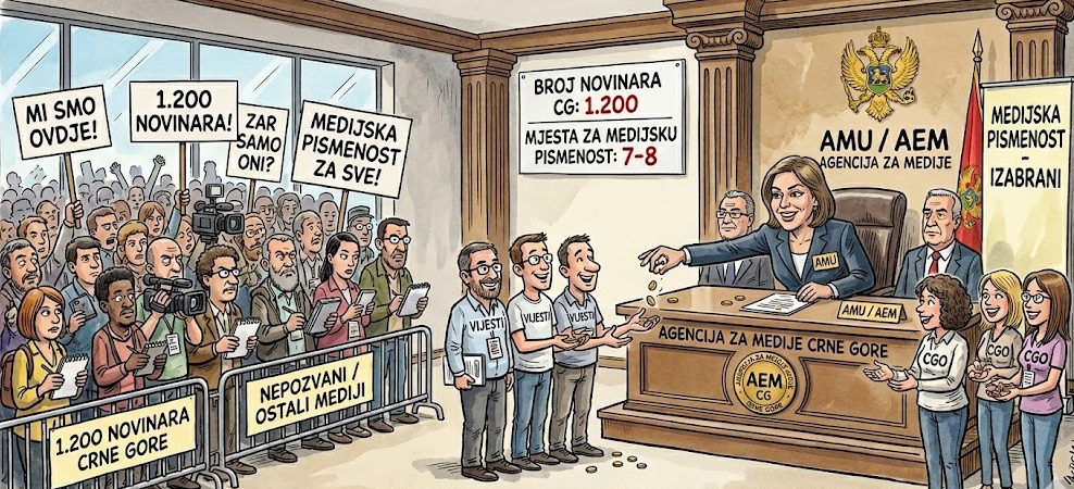 SKANDAL selektivni rad AMU: Od 1.200 novinara, Agencija izabrala i plaća Drugu familiju – Vijesti i CGO