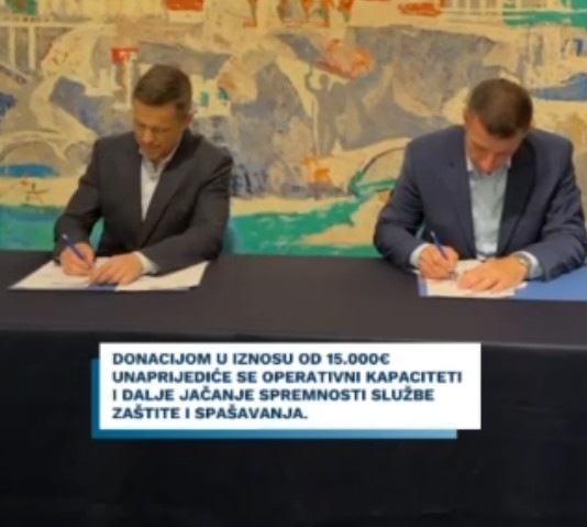 Službi zaštite i spašavanja uručena donacija Cedisa od 15.000 eura