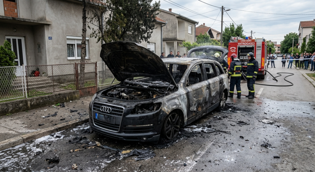 Na Koniku izgorio „Audi Q7“!