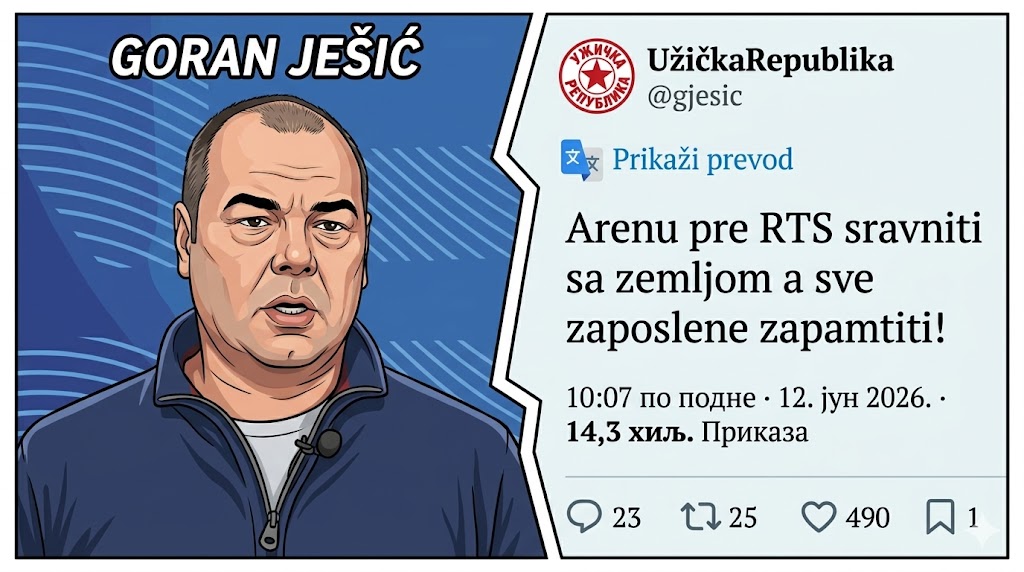 Sramota: Opozicionar Ješić bi Arenu da sravni sa zemljom